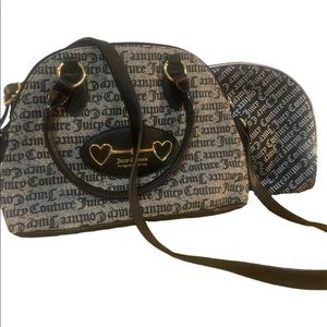Juicy couture purse/handbag and makeup bag set!
